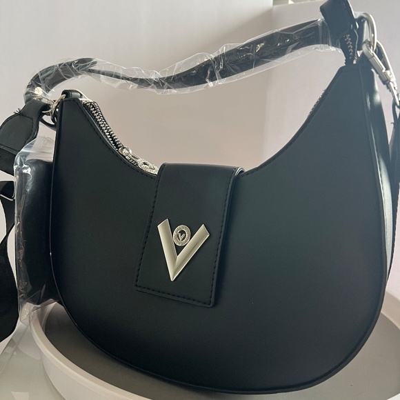 Valentino Orlandi Black Vegan Leather Bag New with Tags - Picture 9 of 12